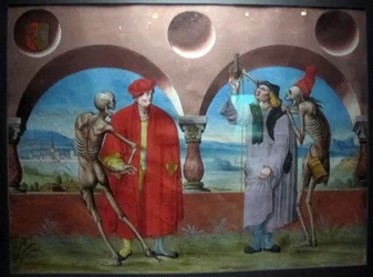 Copie de la danse macabre perdue de M. Manuel du cimetière dominicain de Berne (1512-20)